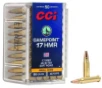 CCI 0052 GamePoint  17 HMR 20 gr Jacketed Soft Point  JSP  50 Bx  40 Cs