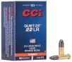 CCI Quiet-22 22 Long Rifle Lead Round Nose 40 Grain 50 Rounds