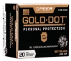 Speer 23913GD Gold Dot Personal Protection 327FederalMag 100gr Hollow Point 20 Rounds