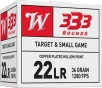 Winchester USA Pistol Ammo 22 Long Rifle Copper Plated Hollow Point 36 Grain 333 Rounds