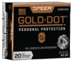 Speer Gold Dot Handgun Ammo 32 ACP 60 gr  HP 20 rd 