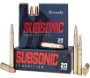 Hornady Subsonic Rifle Ammo 450 Bushmaster Sub-X 20 rd 