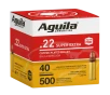Aguila Ammunition  22 LR Copper Plated Solid Point 40 Grain 500 Rounds