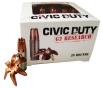 G2 Research G00617 Civic Duty  45ACP P 168gr Copper Expansion Projectile 20 Rounds