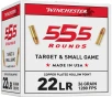Winchester USA Pistol Ammo 22 Long Rifle Hollow Point 36 Grain 555 Rounds