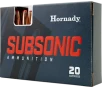 Hornady Subsonic Rifle Ammo 45-70 Govt  410 gr  Sub-X 20 rd 