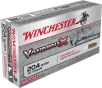 Winchester Varmint X Rifle Ammo 204 Ruger 32 gr  Varmint X Polymer Tip 20 rd 