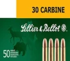 Sellier   Bellot Rifle Ammunition  30 Carbine 110 gr FMJ 1990 fps - 50 box