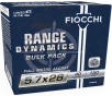 Fiocchi 57FMJ40 Range Dynamics  5 7x28mm 40gr Full Metal Jacket 150 Rounds