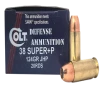 DoubleTap Ammunition 38SU124CT Doubletap Defense 38Super P 124gr Jacket Hollow Point 20 Rounds