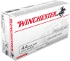 Winchester USA Pistol Ammo 44 Remington Magnum Jacketed Soft Point 240 Grain 50 Rounds
