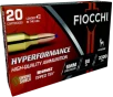 Fiocchi 6CMTT Hyperformance  6mmCreedmoor 80gr Barnes Tipped TSX 20 Per Box 10 Case