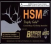 HSM 270WSM130VLD Trophy Gold Extended Range 270 WSM 130 gr Berger Hunting VLD Match 20 Rounds