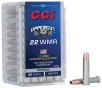 CCI 22WMRUP Uppercut  22WMR 40gr Jacketed Hollow Point 50 Per Box 40 Case