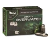 Liberty Overwatch  9mm P  Solid Hollow Point  72 Grain  20 Rounds