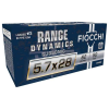 Fiocchi Range Dynamics 5 7x28mm 62gr FMJ Handgun Ammo - 50 Rounds