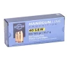 Prvi Partizan Handgun 40 S amp W Ammunition 165 Grain Flat Point Jacket - PPH40F
