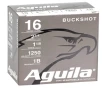 Aguila High Velocity 16 Gauge Ammunition 2-3 4 quot  1-1 8 oz  1 Buckshot 12 Pellets - 1C1601BA