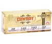 Fiocchi Cowboy Action 38 S amp W Short Ammunition 145 Grain Lead Round Nose - 38SWSHL