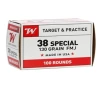 Winchester USA 38 Special Ammunition 130 Grain Full Metal Jacket - USA38SPVP