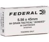 Federal 5 56 x 45mm Ammunition 64 Grain Bonded Soft Point - XF556T64X
