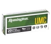 Remington UMC 22-250 Remington Ammunition 50 Grain Jacketed Hollow Point - L22504