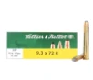 Soft Point 193 gr 9 3x72mm Rifle Ammo - 20 Round Box