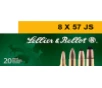 Centerfire Soft Point Cut-Through Edge 196 gr 8x57mm JS Rifle Ammo - 20 Round Box
