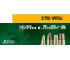 Centerfire Soft Point 150 gr 270 Winchester Rifle Ammo - 20 Round Box