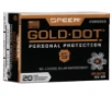Gold Dot Personal Protection Hollow Point 35 gr 25 ACP Handgun Ammo - 20 Round Box