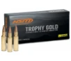 Trophy Gold Hunting VLD Boat Tail Hollow Point 130 gr 6 5 Grendel Rifle Ammo - 20 Round Box