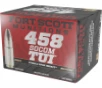 TUI Solid Copper Spun 300 gr 458 SOCOM Rifle Ammo - 20 Round Box