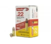 Super Extra Copper Plated Solid Point 40 gr 22 Long Rifle Rimfire Ammo - 50 Round Box