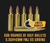 500 ROUNDS 5 56 55GR FMJ  FLASH SALE 