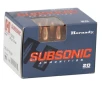 Hornady Subsonic 7 62x39mm Rifle Ammo 255gr SUB-X 1050 FPS Subsonic 20 box  NO TAX OUTSIDE OH  FREE SHIPPING ON  199 