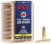 CCI 0060 TNT Green  22WMR 30gr Speer TNT Green Hollow Point 50 Per Box 40 Case