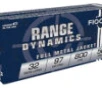 Fiocchi 32SWLA Range Dynamics  32S WLong 97gr Full Metal Jacket 50 Per Box 20 Case