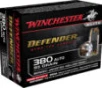 Winchester Ammo S380PDB Defender  380ACP 95gr Bonded Jacket Hollow Point 20 Per Box 10 Case
