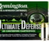 Remington Ammunition 28942 HD45APBN  Ultimate Defense  45 ACP 230 gr Brass Jacket Hollow Point  BJHP  20 Bx  25 Cs