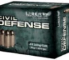 Liberty Ammunition LACD45031 Civil Defense  45 Colt  LC  78 gr Hollow Point  HP  20 Bx  50 Cs