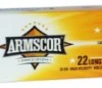 Armscor 50015 Rimfire Ammo 22LR 36gr HVHP 50rd