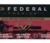 Federal GM224VLK1 Gold Medal  224 Valkyrie 90 gr Sierra MatchKing Hollow Point Boat-Tail 20 Bx  10 Cs