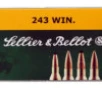 Sellier   Bellot SB243A Rifle  243 Win 100 gr Soft Point  SP  20 Bx  25 Cs