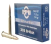PPU PP303F Standard Rifle  303 British 174 gr Full Metal Jacket  FMJ  20 Bx  10 Cs