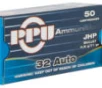 PPU PPD32A Defense  32 ACP 71 gr Jacketed Hollow Point  JHP  50 Bx  20 Cs