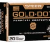 Speer Ammo 23913GD Gold Dot Personal Protection 327 Federal Mag 100 gr Hollow Point  HP  20 Bx  10 Cs