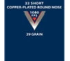 CCI 0027 Target Rimfire 22Short 29gr Copper Plated Round Nose 100 Per Box 50 Case