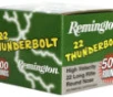 Remington Ammunition 21241 Thunderbolt Bulk 22LR 40gr Round Nose 500 Per Box 10 Case