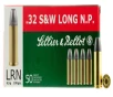 Sellier   Bellot SB32SWLA Handgun  32S WLong 100gr Lead Round Nose 50 Per Box 30 Case