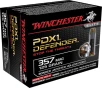 Winchester Ammo S357MPDB Defender  357Mag 125gr Bonded Jacket Hollow Point 20 Per Box 10 Case